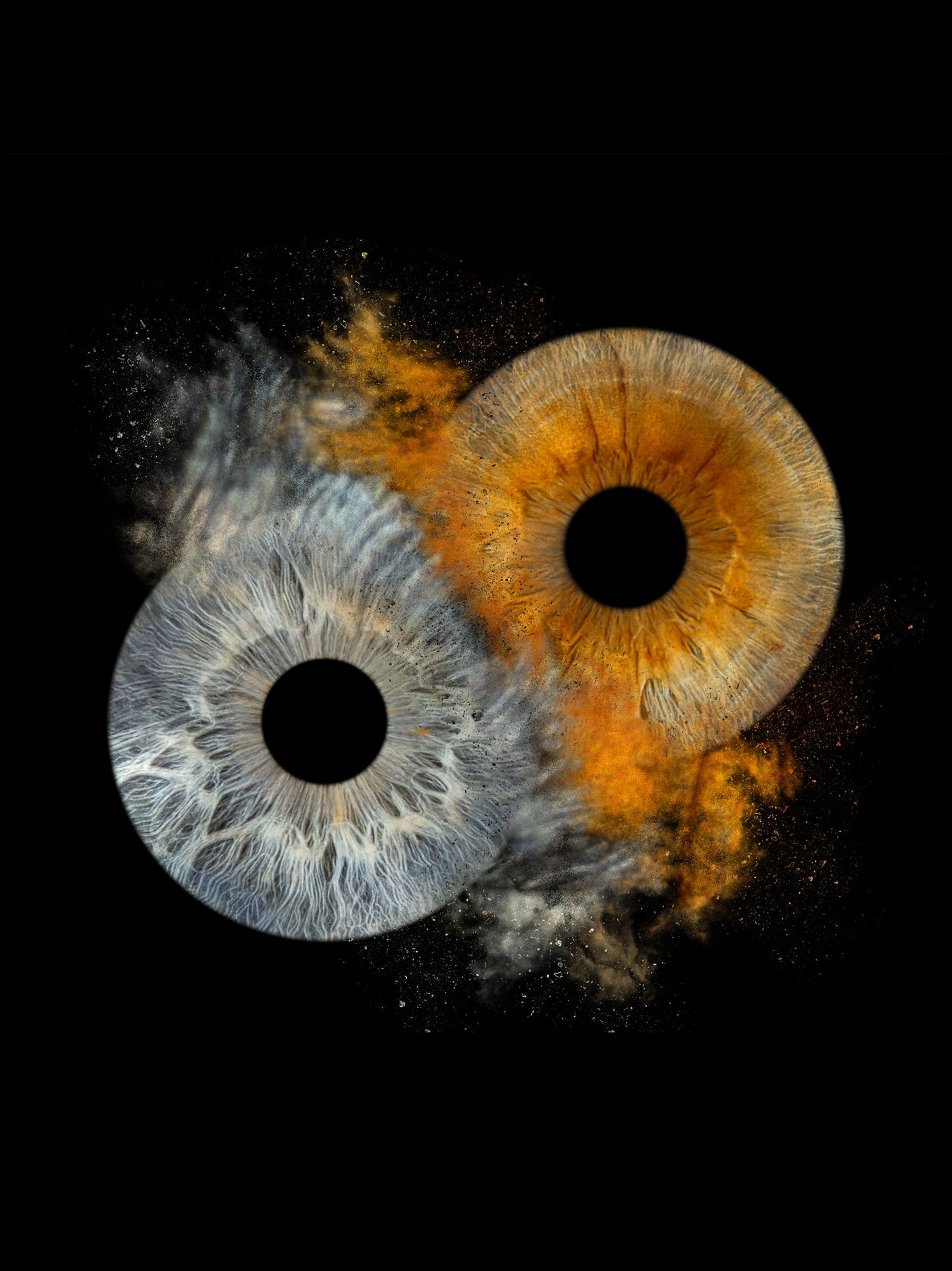 2-Persoons Collision Iris Artwork - Digitaal Bestand IrisArtwork