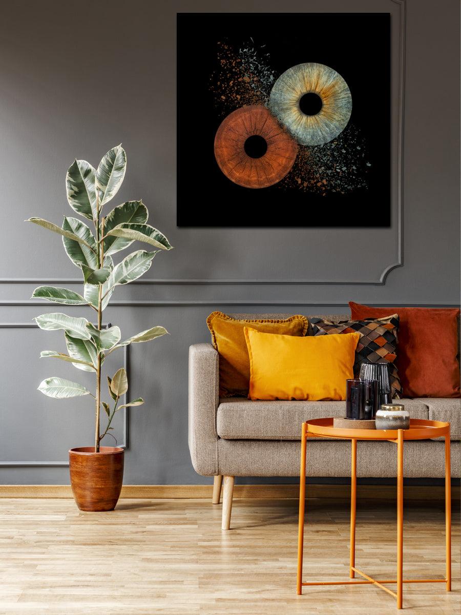 2-persoons Irisfoto op plexiglas – handmatig bewerkt door IrisArtwork