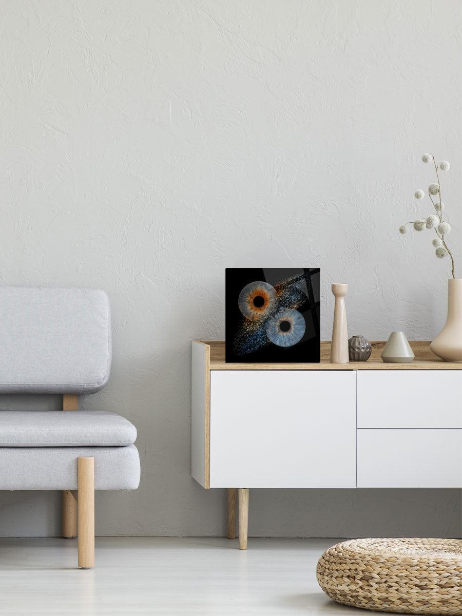 2-Persoons Collision Iris Foto Artwork Acrylblok - IrisArtwork