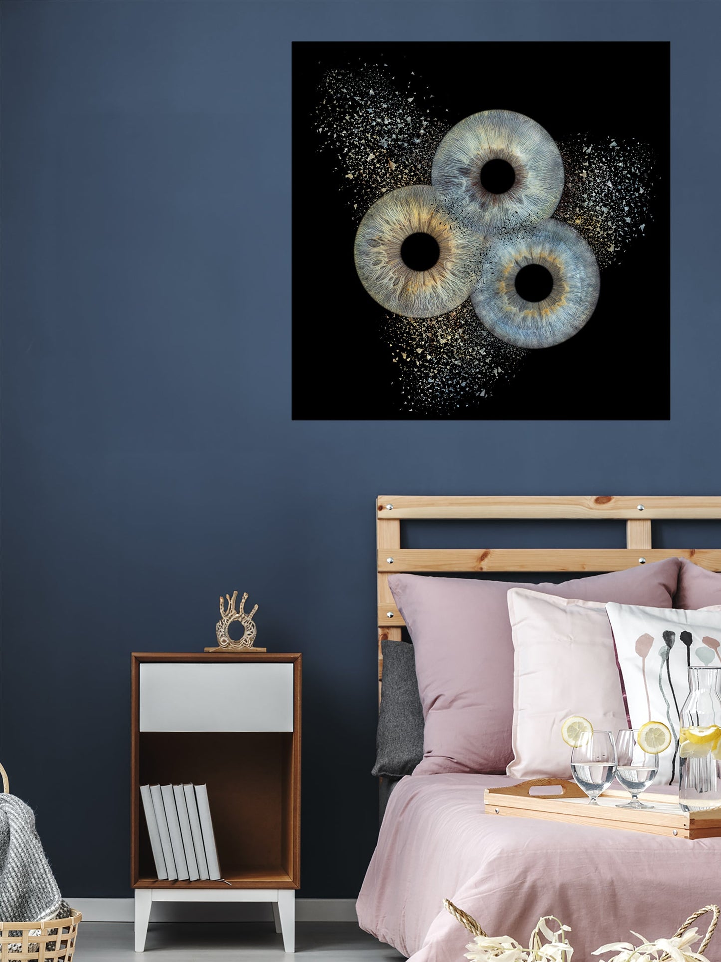 3-Persoons Collision Iris Artwork | 3 Personen op Fotopapier IrisArtwork