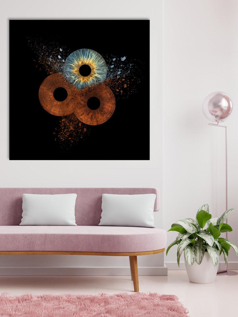 3-persoons Irisfoto op museumglas – handmatig bewerkt door IrisArtwork