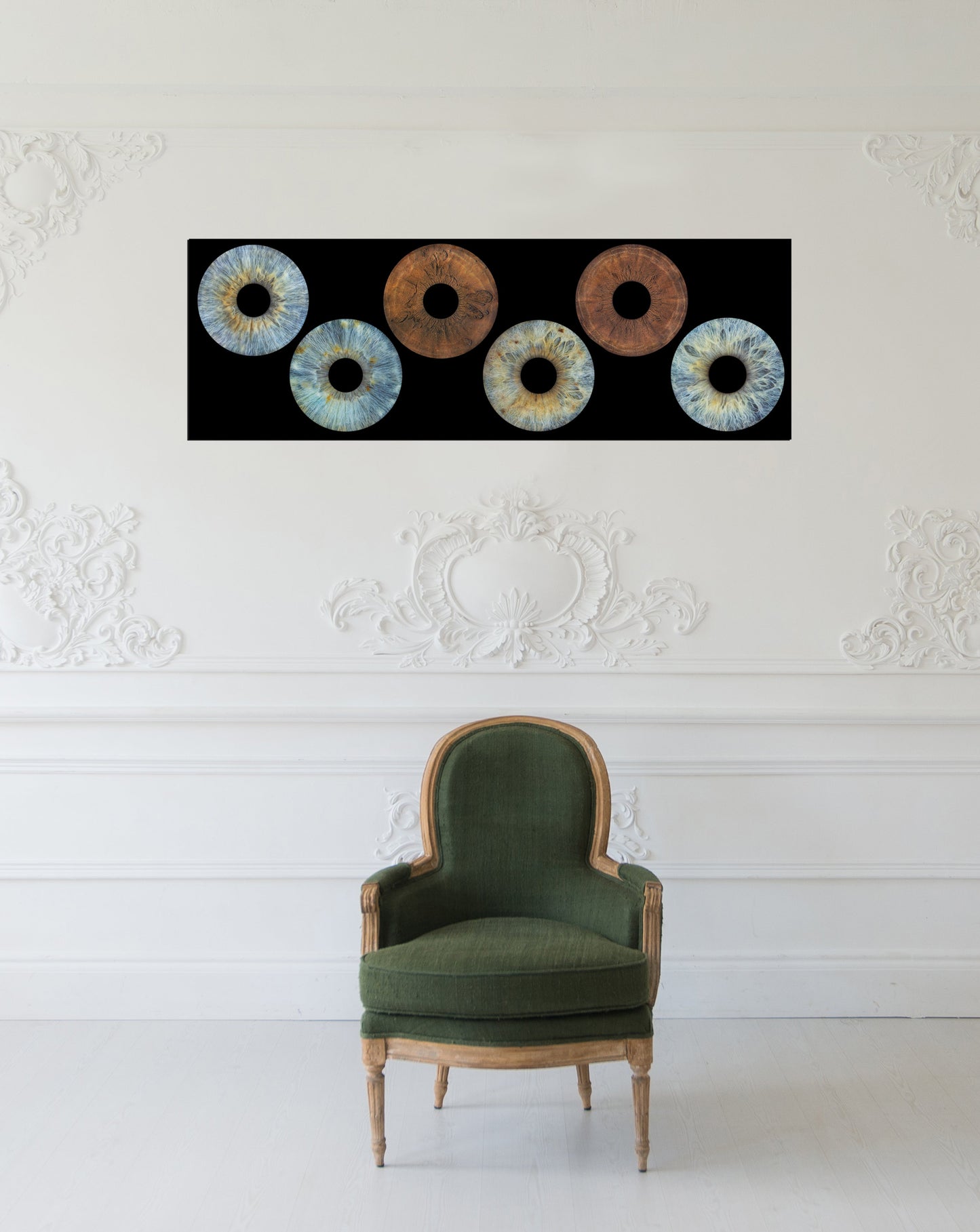 Familie 6-Persoons Iris Artwork Foto op Museumglas IrisArtwork