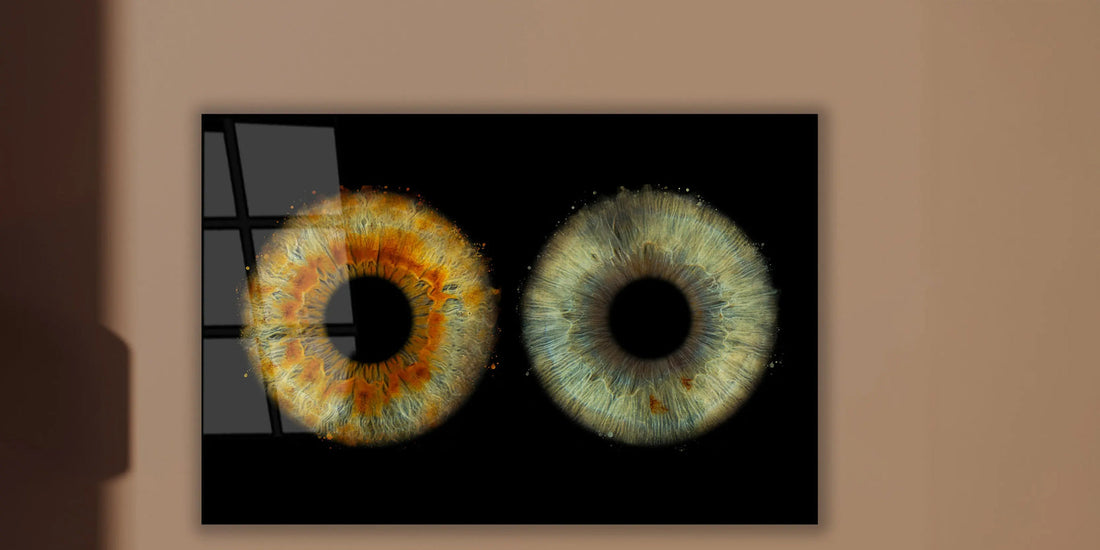 2-Persoons Koppel Iris Foto op Plexiglas