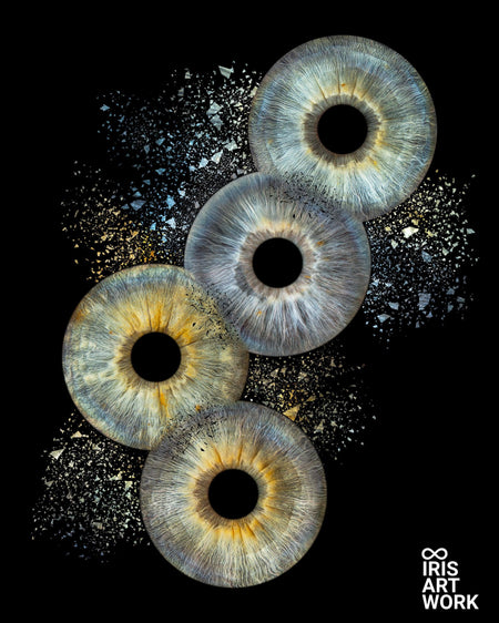 4 persoons iris artwork 