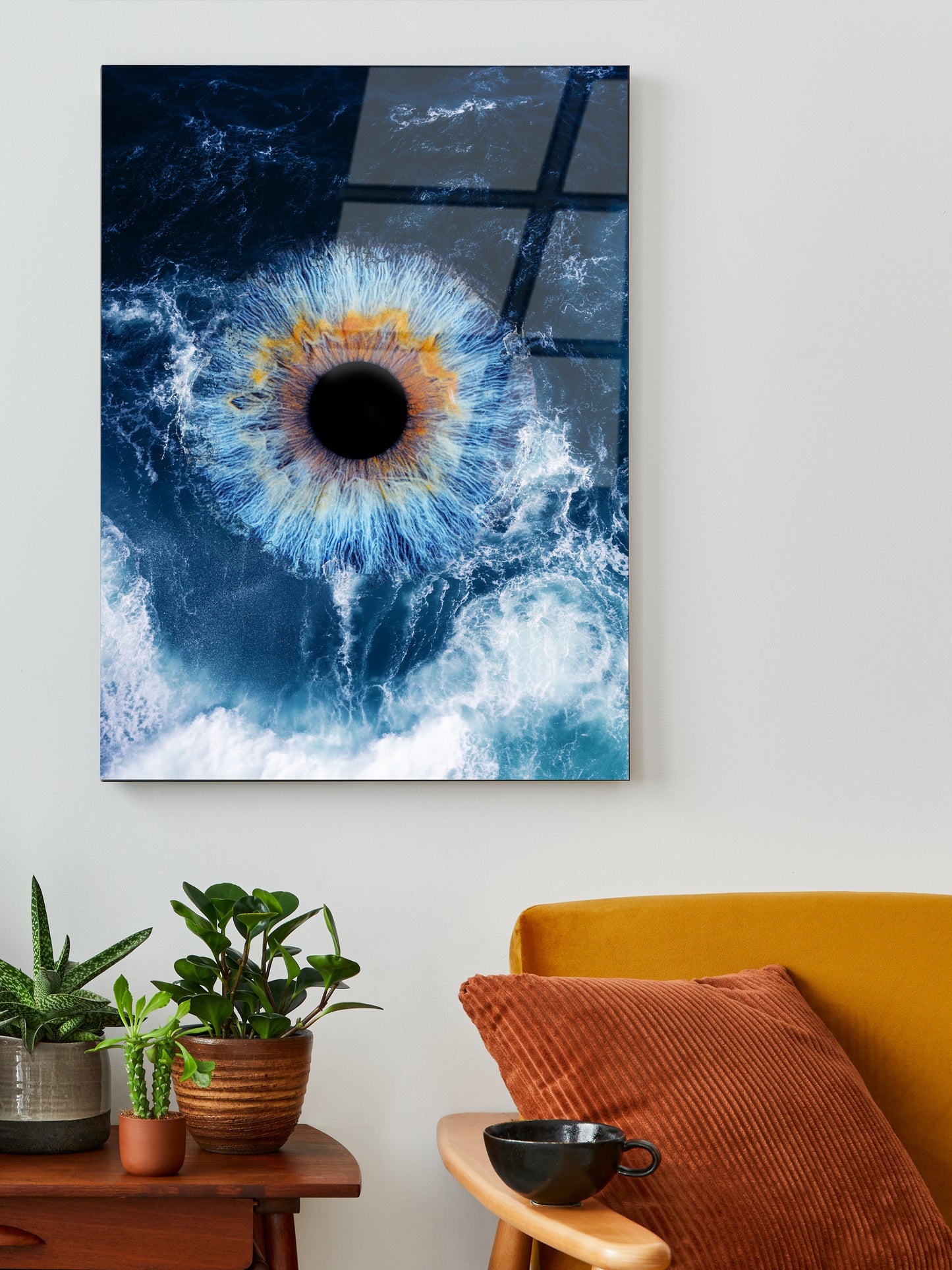 1-Persoons Iris Foto Artwork Plexiglas