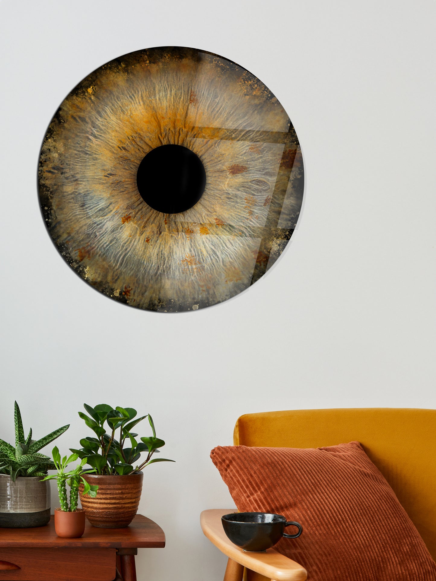 1-Persoons Iris Foto Artwork Plexiglas