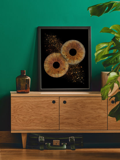 2-Persoons Collision Iris Foto Artwork Poster