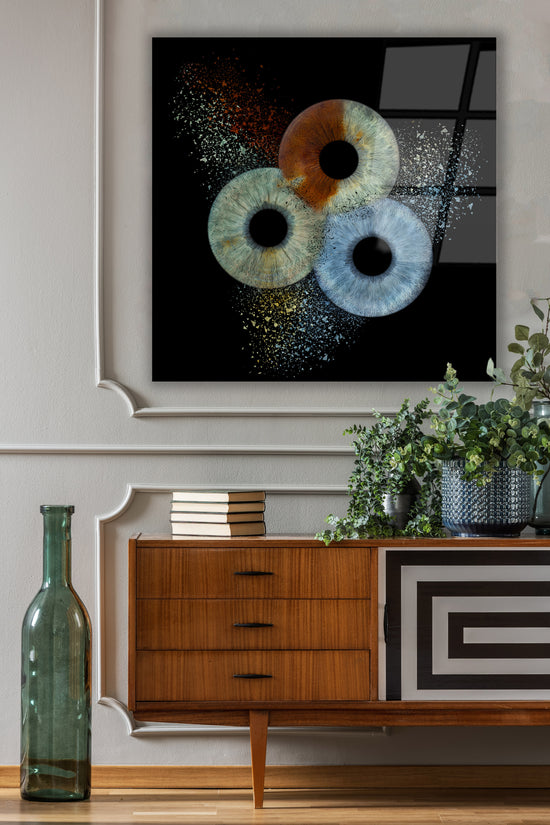 3-Persoons Collision Iris Foto Artwork Plexiglas