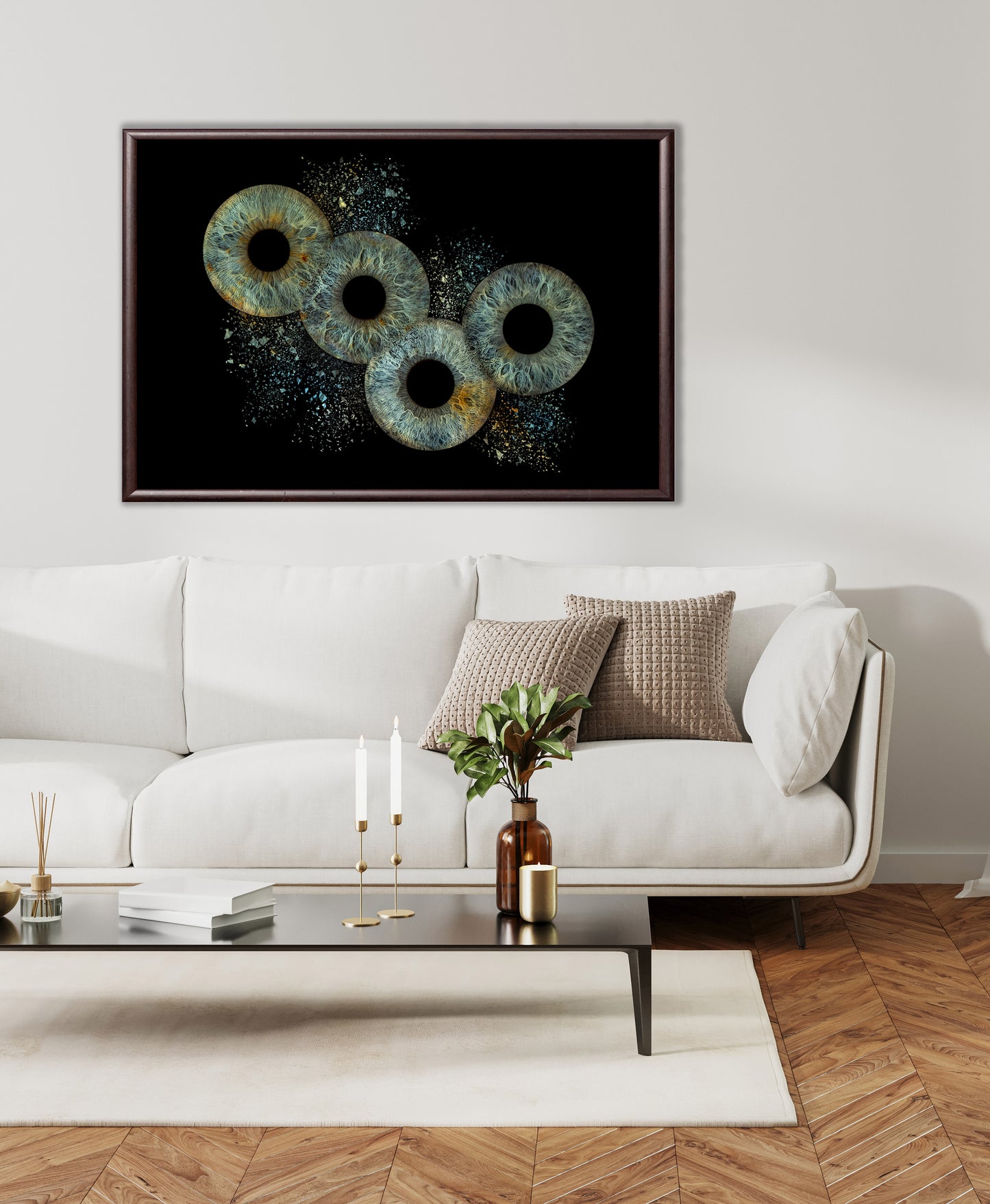 4-Persoons Collision Iris Foto Artwork Fotoafdruk