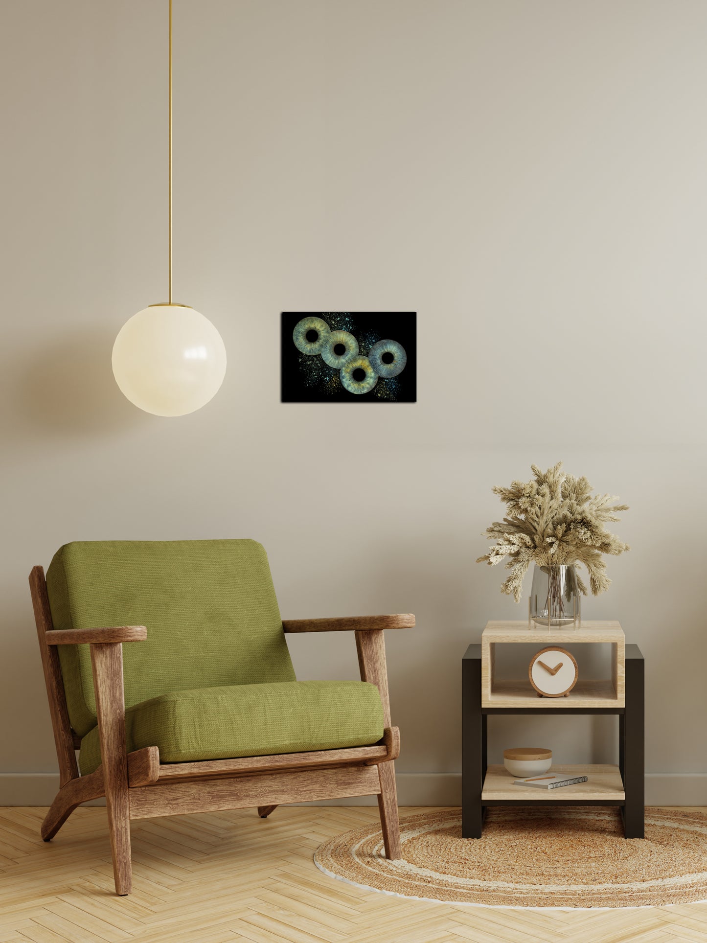 4 persoons Collision Iris Foto Artwork Museumglas