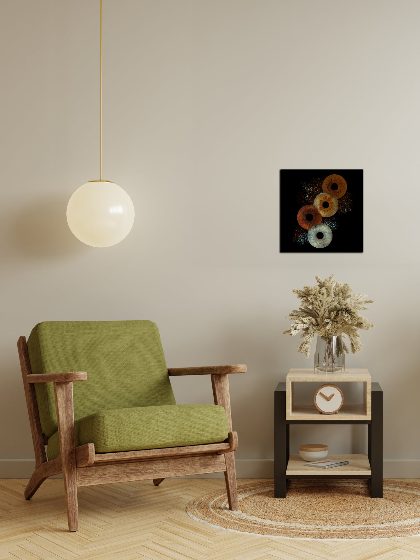 4 persoons Collision Iris Foto Artwork Museumglas
