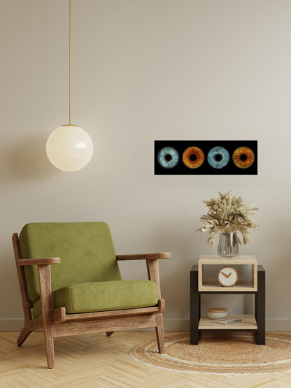 4-Persoons Iris Foto Artwork Museumglas