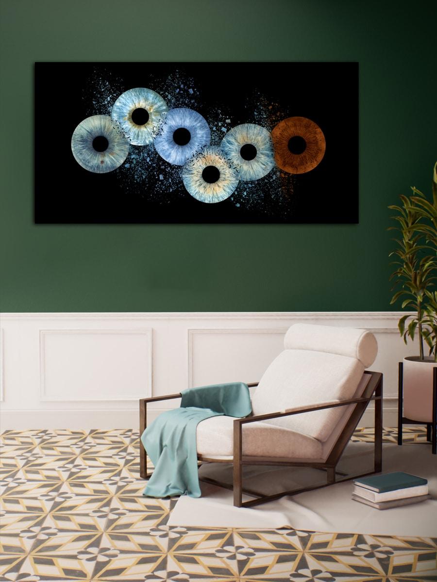 6-Persoons Collision Iris Artwork op Fotopapier - IrisArtwork