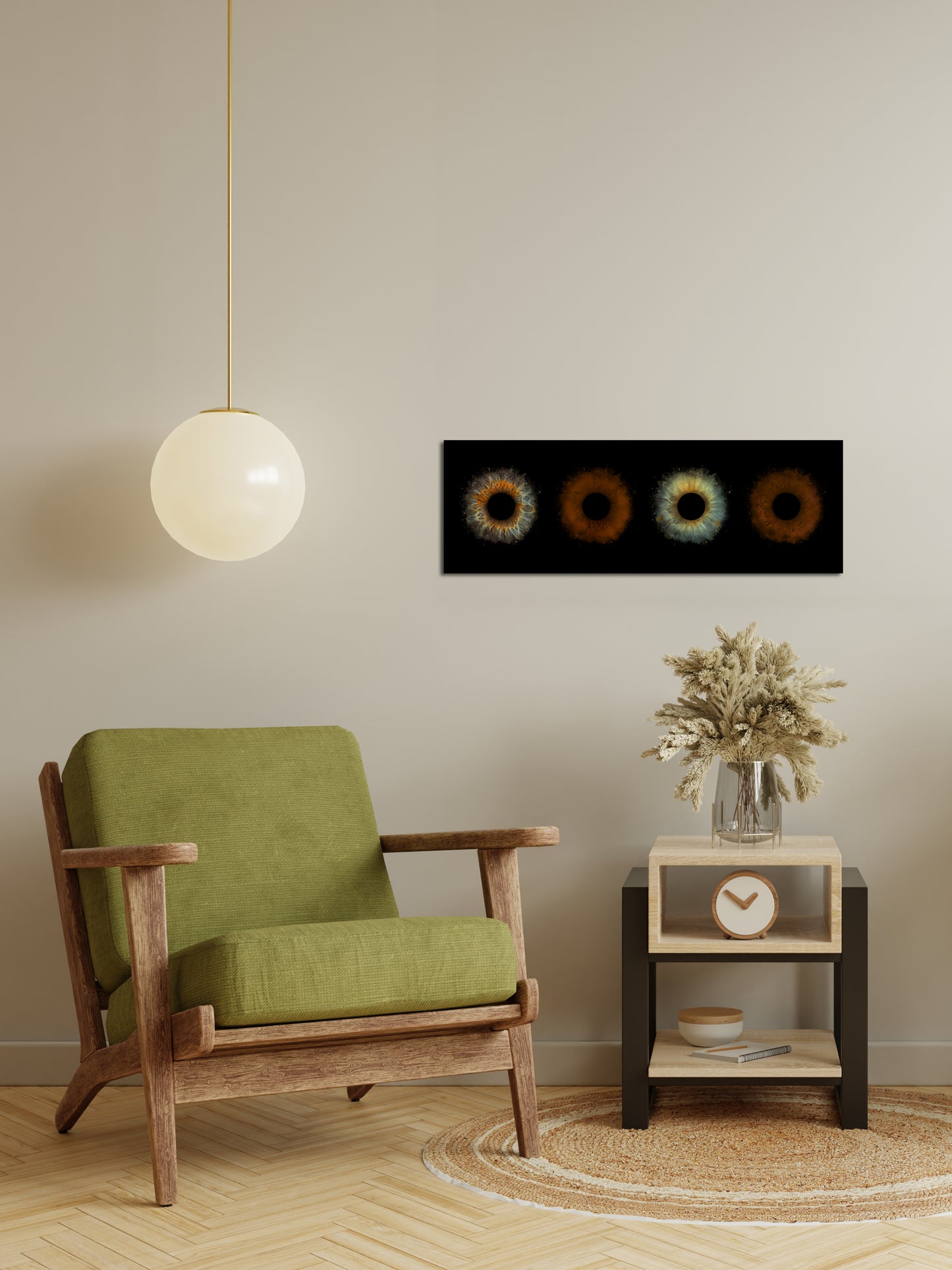 4-Persoons Iris Foto Artwork Museumglas