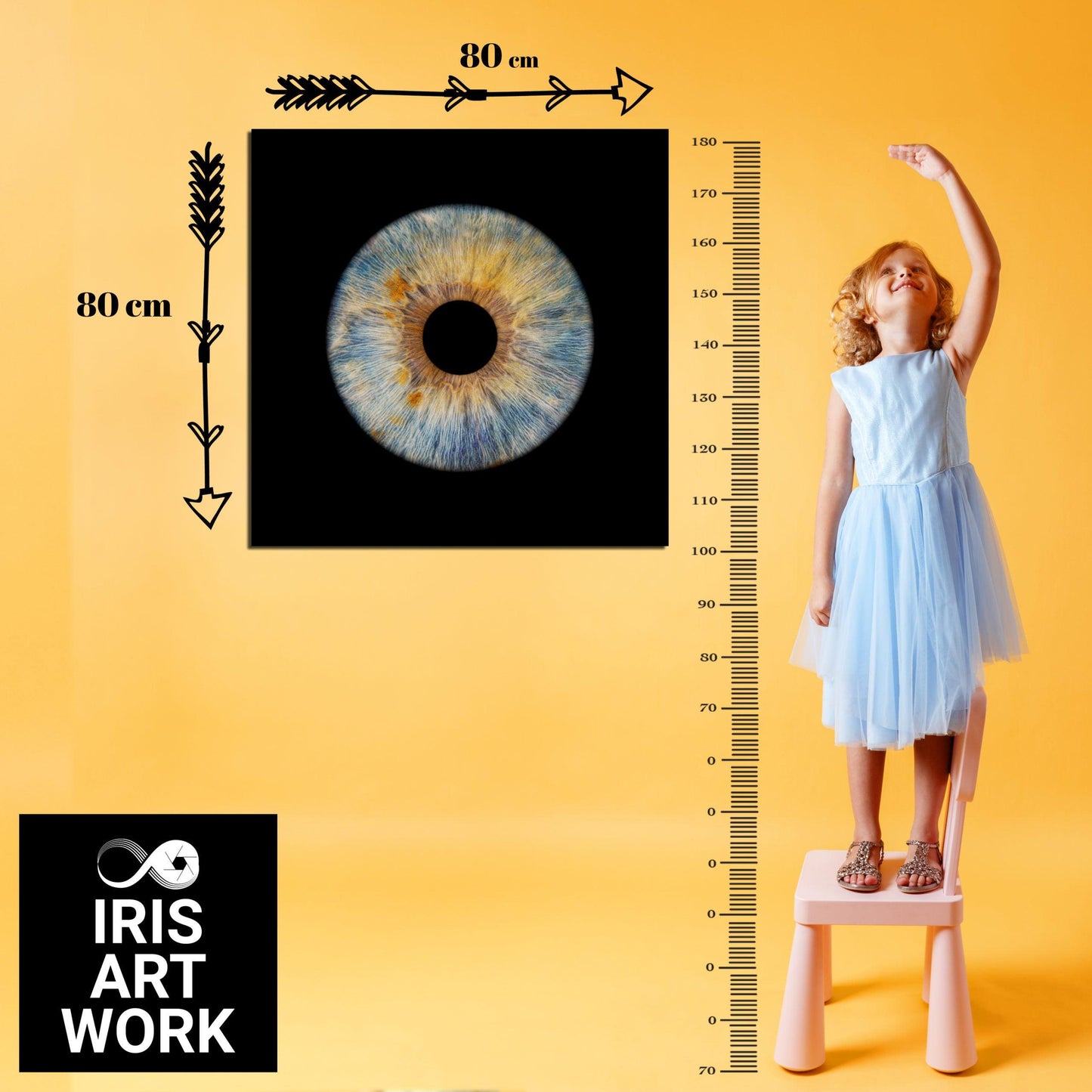 1-Persoons Iris Foto Artwork Museumglas - IrisArtwork