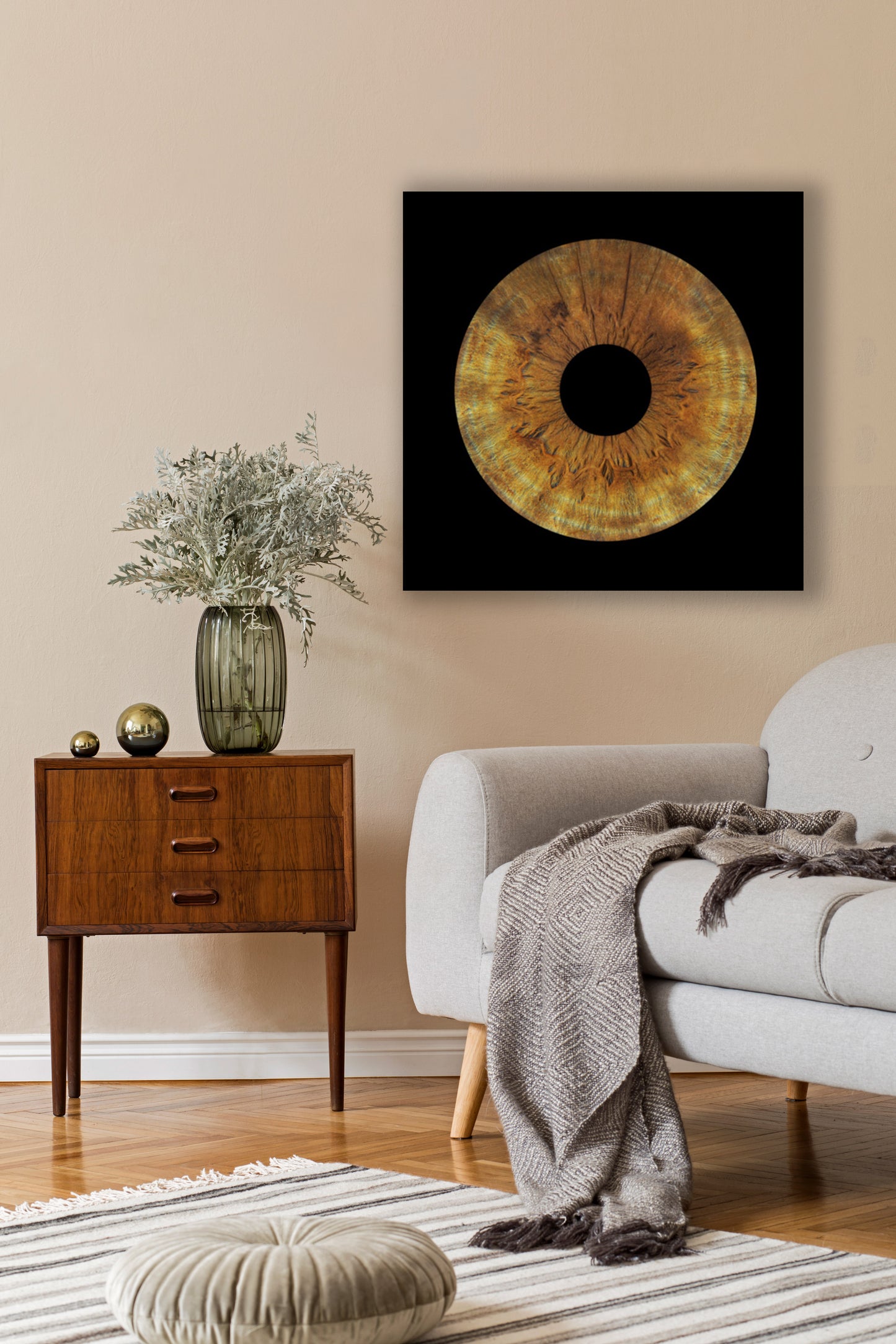 1-Persoons Iris Foto Artwork Museumglas