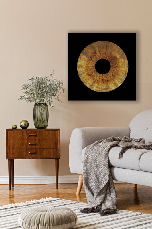 1-Persoons Iris Artwork Foto op Museumglas IrisArtwork