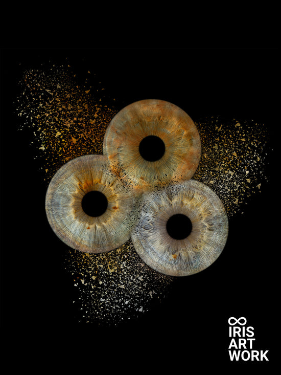 Digitaal 3-persoons Collision Iris Artwork