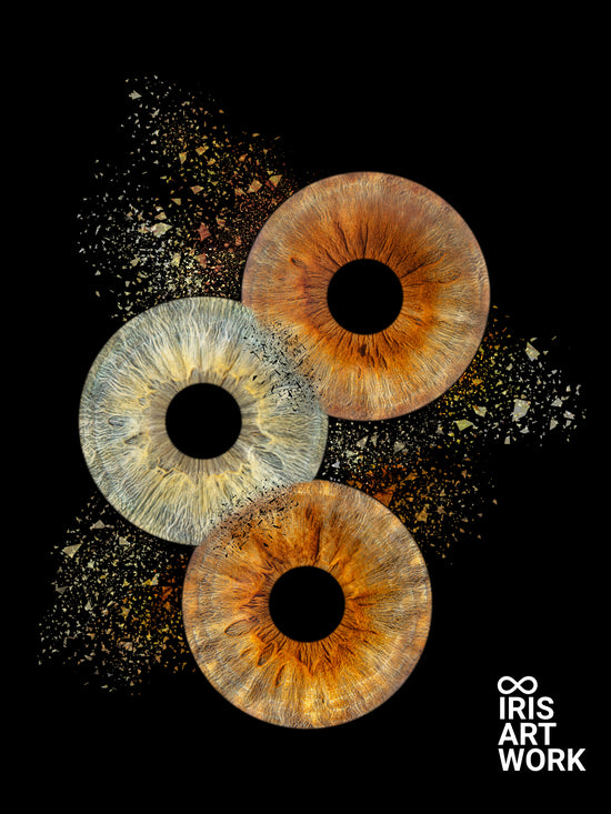Digitaal 3-persoons Collision Iris Artwork